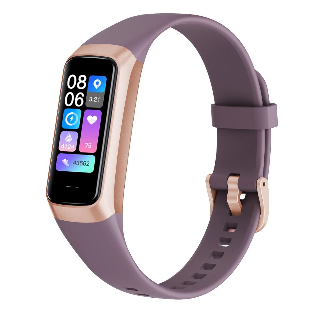 Reloj Inteligente C60 con Pantalla AMOLED de 1.1", Monitor de Ritmo Cardíaco, Presión Arterial y Oxígeno, Pulsera Deportiva Impermeable con Medición de Temperatura Corporal