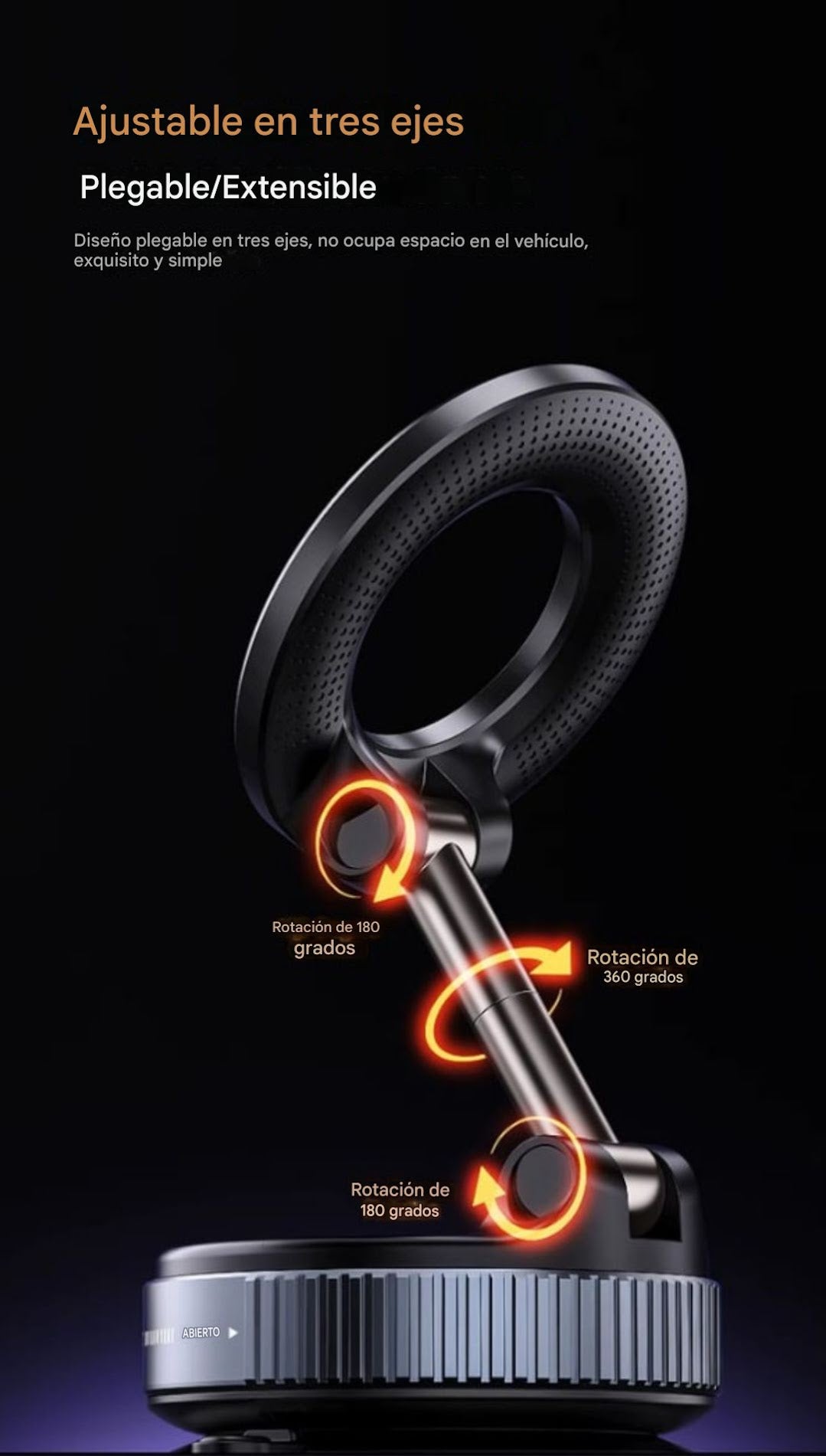 Nuevo Soporte Universal de Silicona con Ventosa para Teléfono de Coche con Rotación de 360° para Parabrisas y Tablero