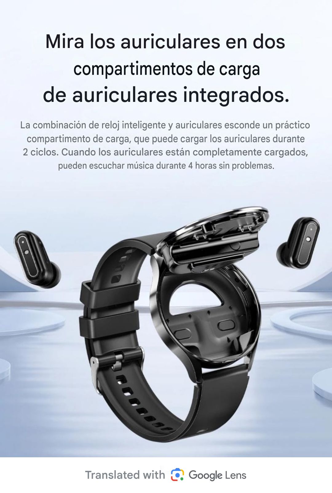 Reloj inteligente con auriculares TWS X10 de gama alta de 1,39 pulgadas IP67 250 + 30mAh 2 en 1 NFC BT Call Round Smart Watch con auriculares incorporados