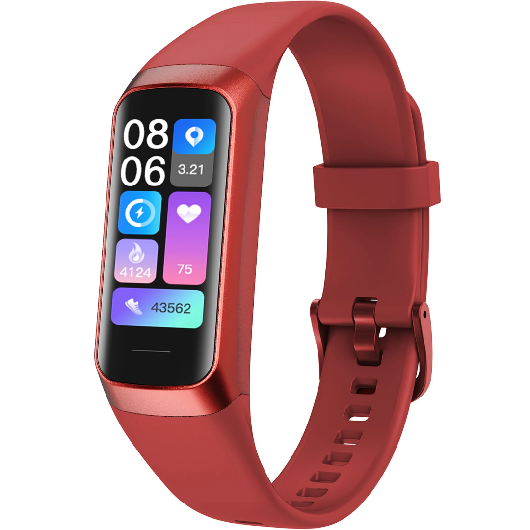 Reloj Inteligente C60 con Pantalla AMOLED de 1.1", Monitor de Ritmo Cardíaco, Presión Arterial y Oxígeno, Pulsera Deportiva Impermeable con Medición de Temperatura Corporal